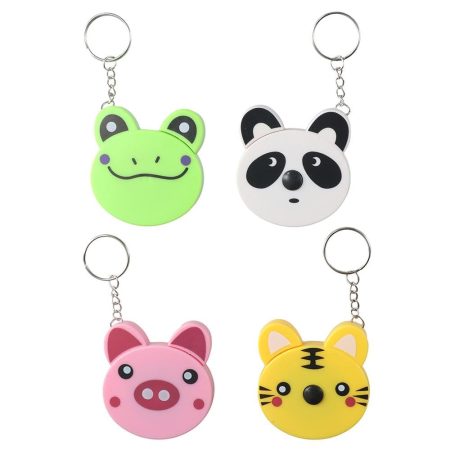 4Pcs Cartoon Animal Plastic Retractable Measure Tapes,Cartoon Body Measuring Tape, Measuring Tapes