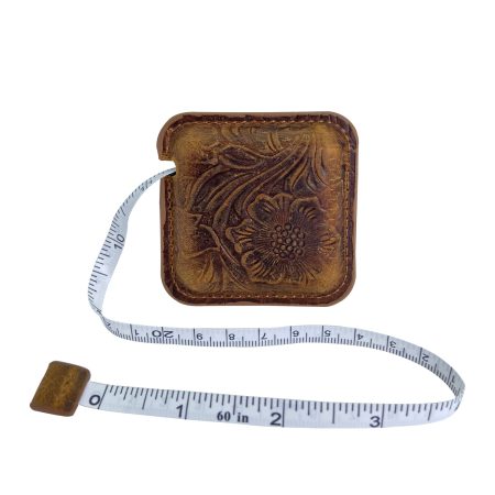 Retro Leather Retractable Measuring Tape Sewing Measure 1.5M/59 Dual Sided Leather Tape Measure