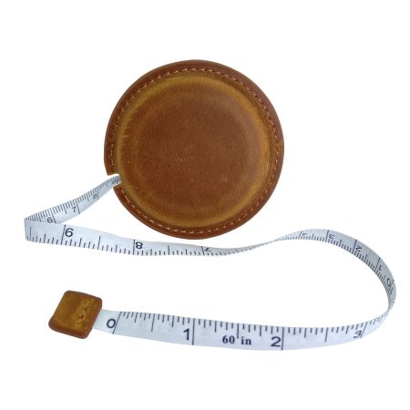 Retro Leather Retractable Measuring Tape Sewing Measure 1.5M/59 Dual Sided Leather Tape Measure