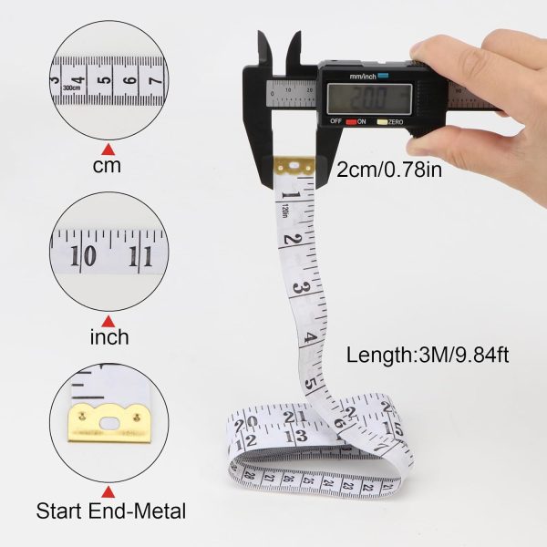 Flexible Tape Measure 120 Inch Soft Tape Measure Double Scale