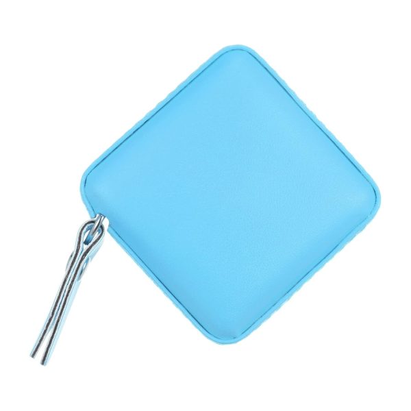 Square Retractable Measuring Tape 150cm/60-inch Soft Leather Case Tailors Tape Measure Pocket Size