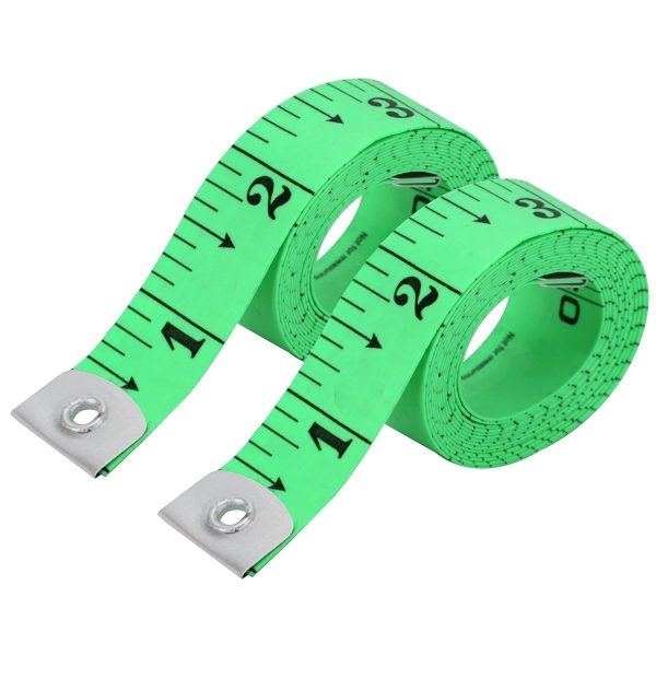 Flexible Tape Measure Pack of 2, Accurate Dual Scale Standard & Metric Measurements Tape,Soft Measuring Tape