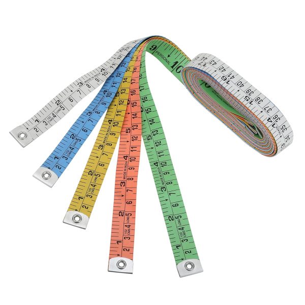 Pack of 5 Flexible Tape Measure, Accurate Dual Scale Standard & Metric Measurements Tape,Soft Measuring Tape